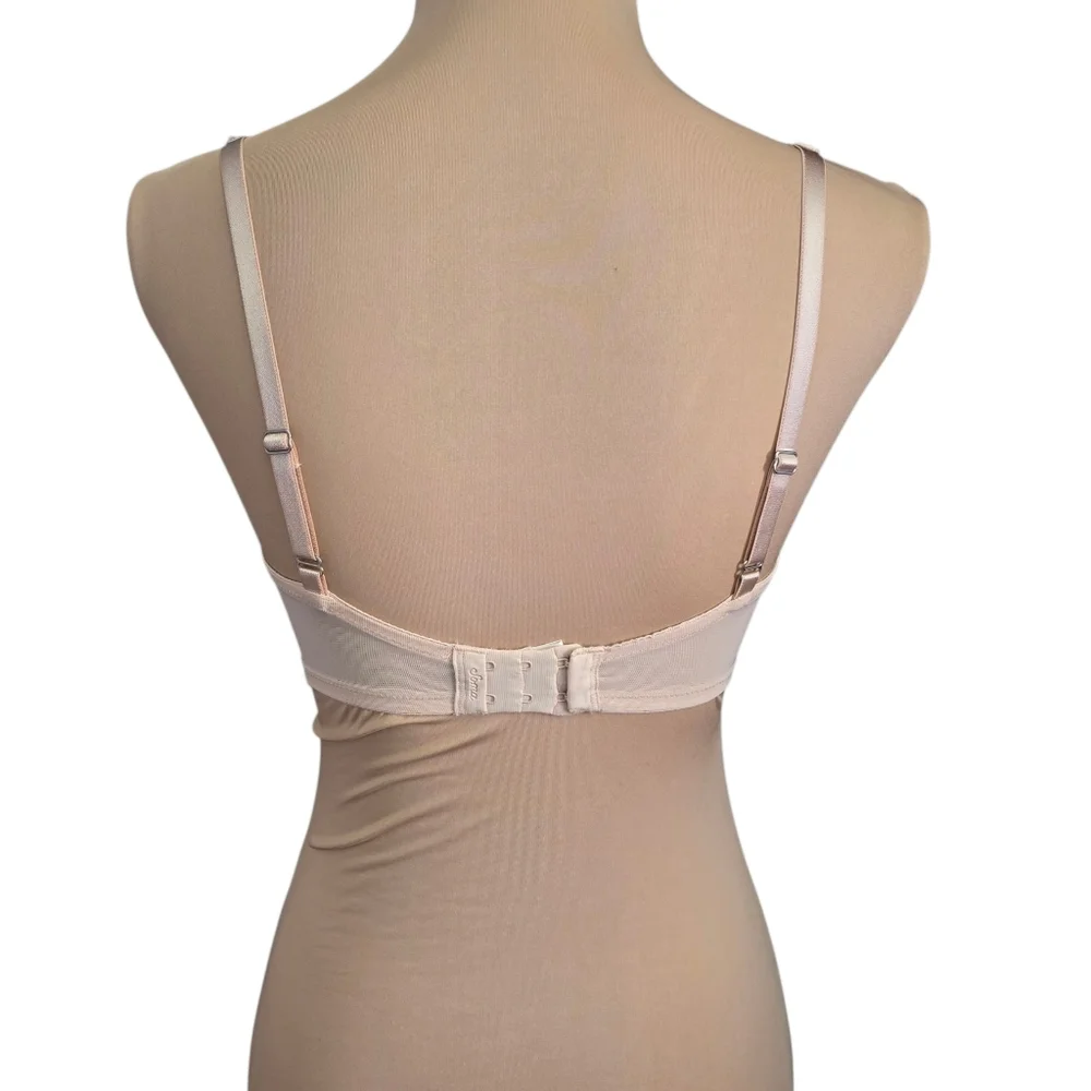 Women's Soma Delicate Lace Bra Nude Beige - 34d